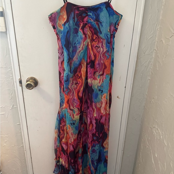 Stunning Multicolor Women's Maxi Dress by laundry Shelli segal size 4 - Picture 2 of 4